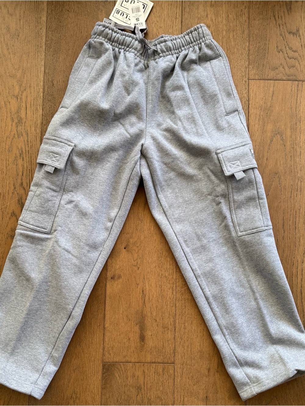 Pro Club Men's Heavyweight Fleece Cargo Pants - Heather Gray - Small